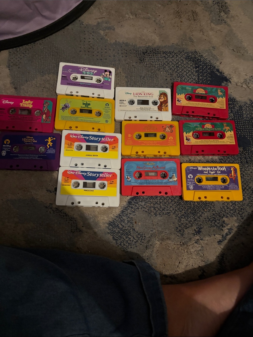 Vintage 12 Disney Read a Long cassettes / no books